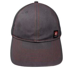 Jack in the box Baseball Cap Gray Red One Size Mesh Patch Stitched Strapback Hat